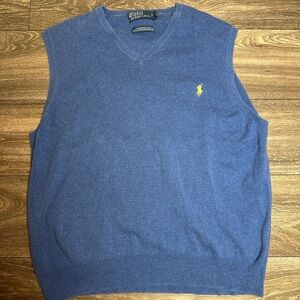 Vintage Polo Ralph Lauren Men’s Pullover Pima Cotton Vest Sz XL